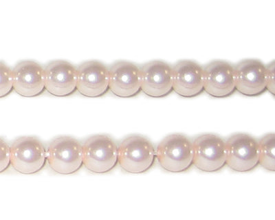 6mm Baby Pink Glass Pearls