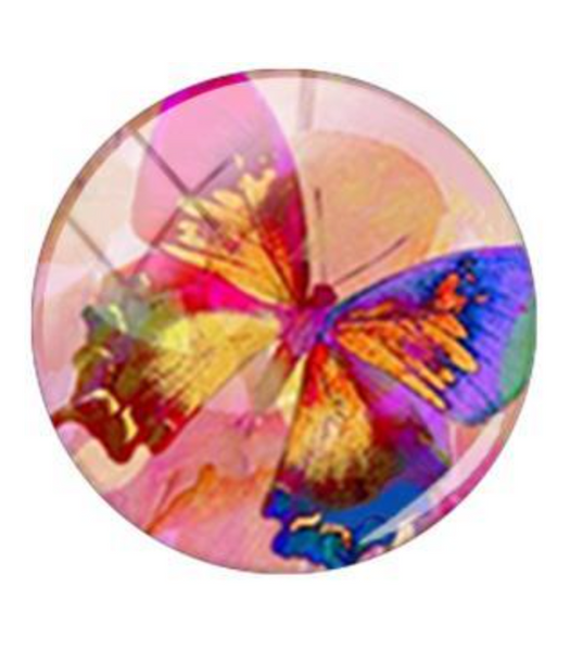 20mm Butterfly Glass Cabochon