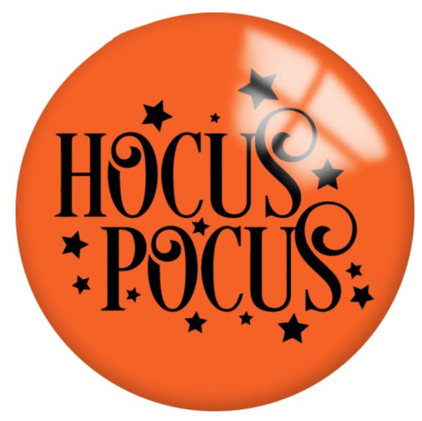 12mm or 20mm Halloween Hocus Pocus Glass Cabochons