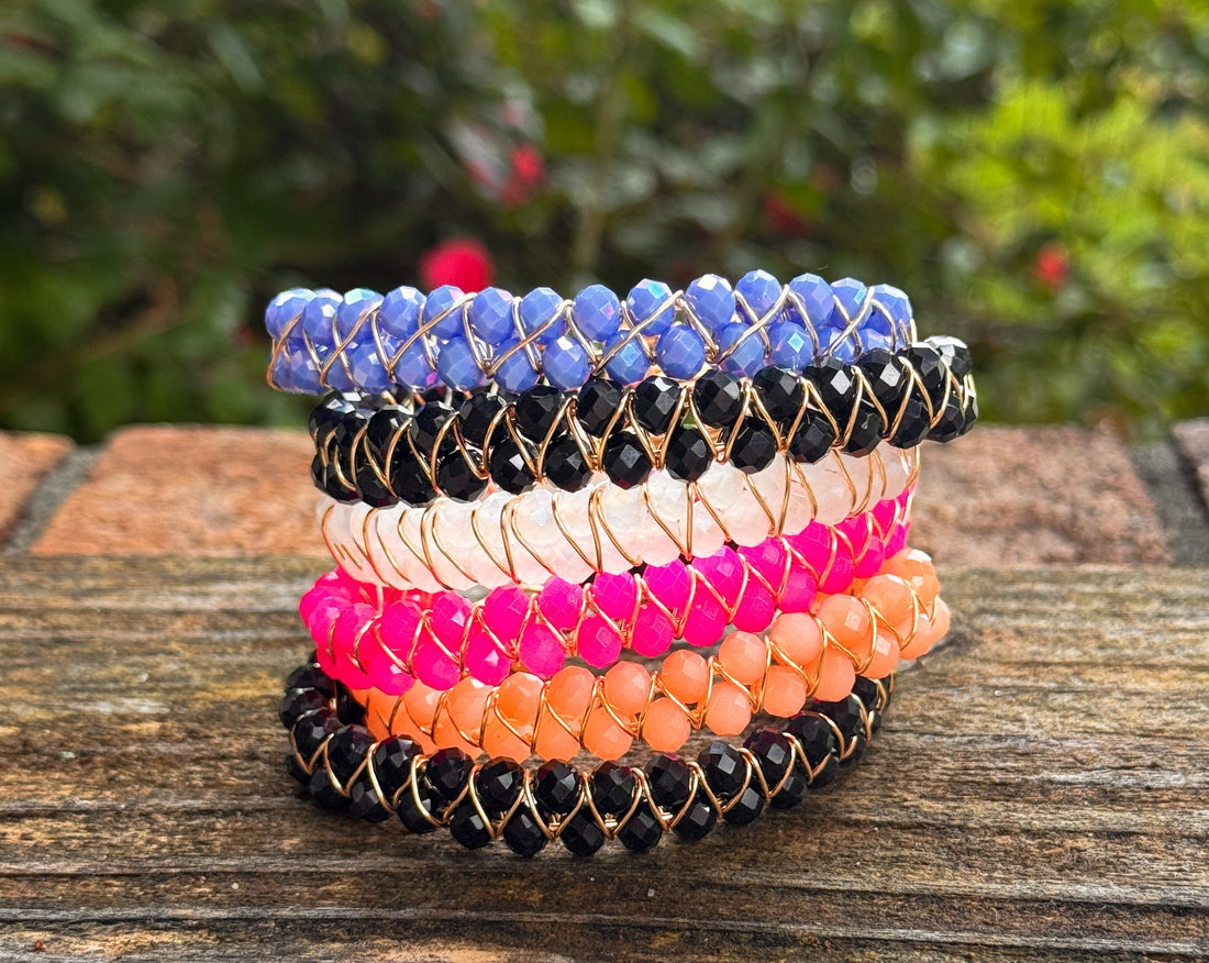 Double Row Wire Wrap Bracelet