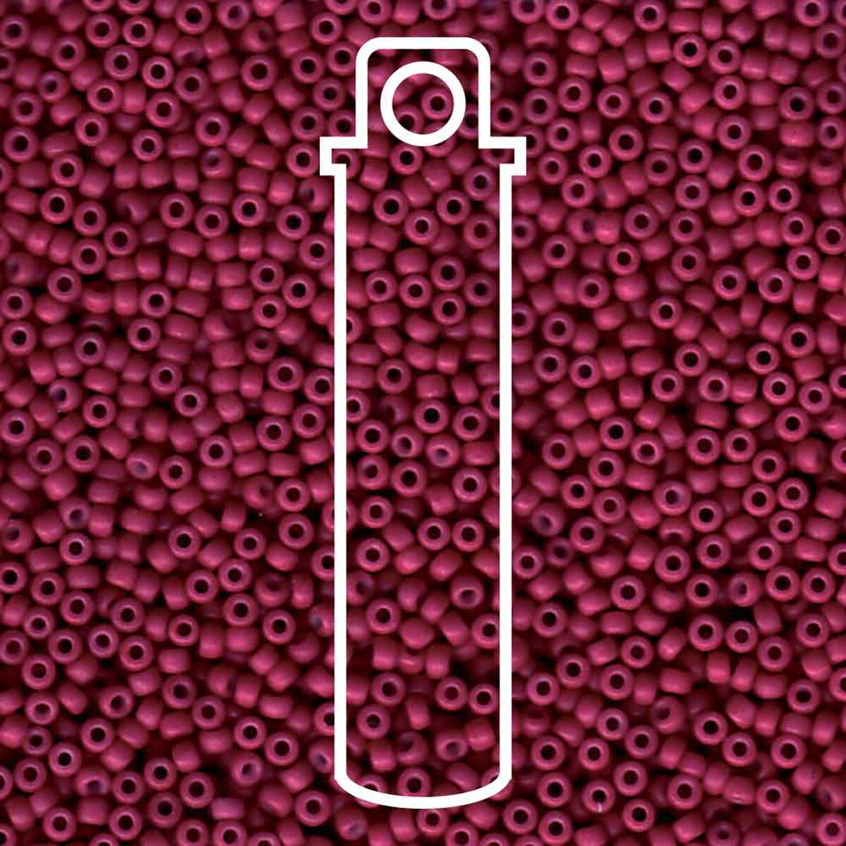 11/0 Miyuki Seed Beads Tube: Special Dyed Wine