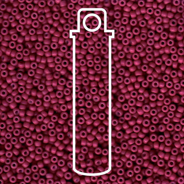 11/0 Miyuki Seed Beads Tube: Special Dyed Wine
