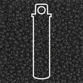 11/0 Miyuki Seed Beads Tube: Matte Black