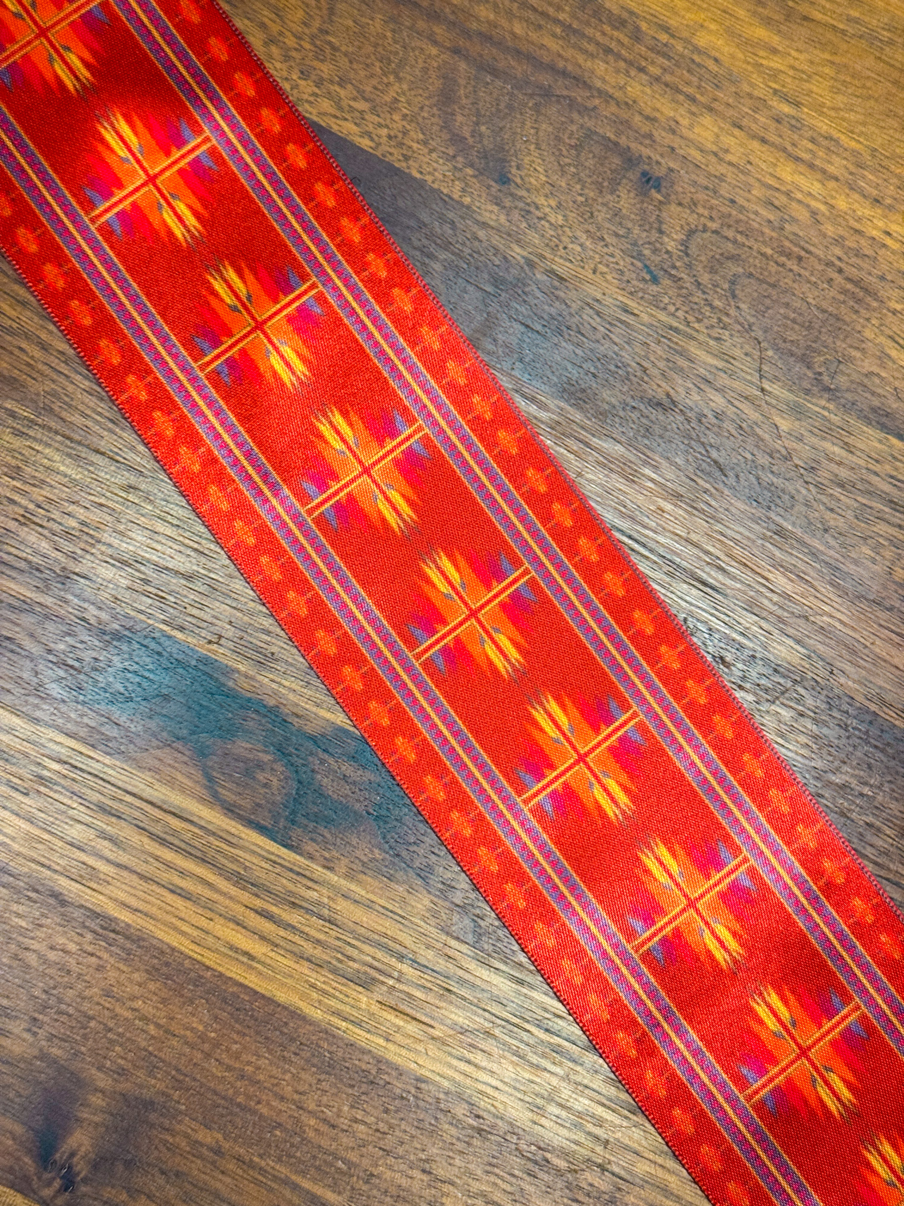 Red Rust Native Print Ribbon