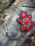 Beaded Turtle Bolo