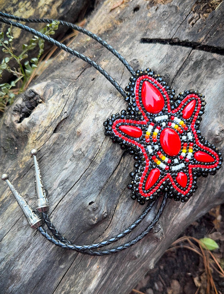 Beaded Turtle Bolo
