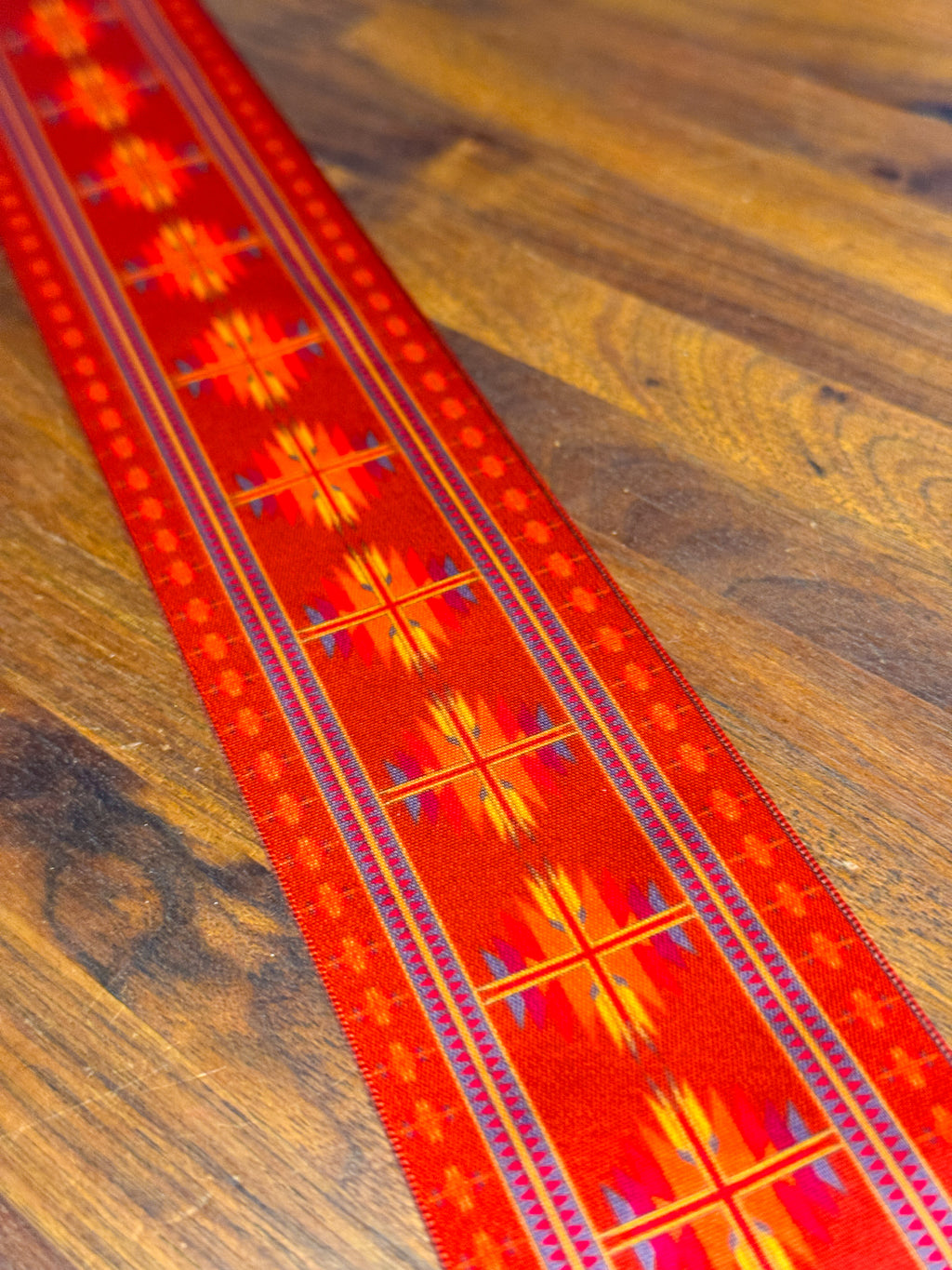 Red Rust Native Print Ribbon
