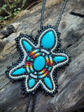 Beaded Turtle Bolo