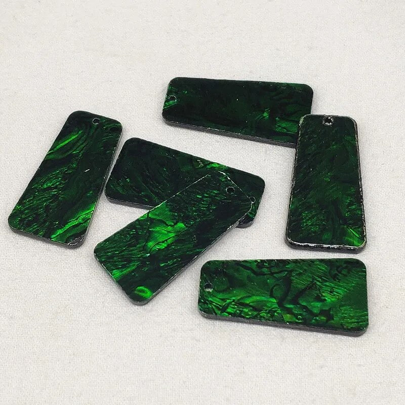 Short Abalone Slabs Green