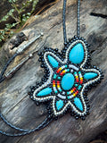 Beaded Turtle Bolo