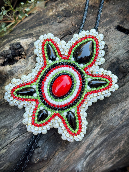 Beaded Turtle Bolo