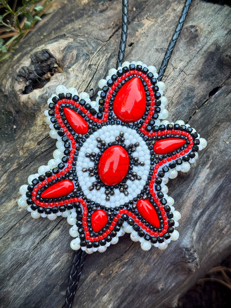 Beaded Turtle Bolo