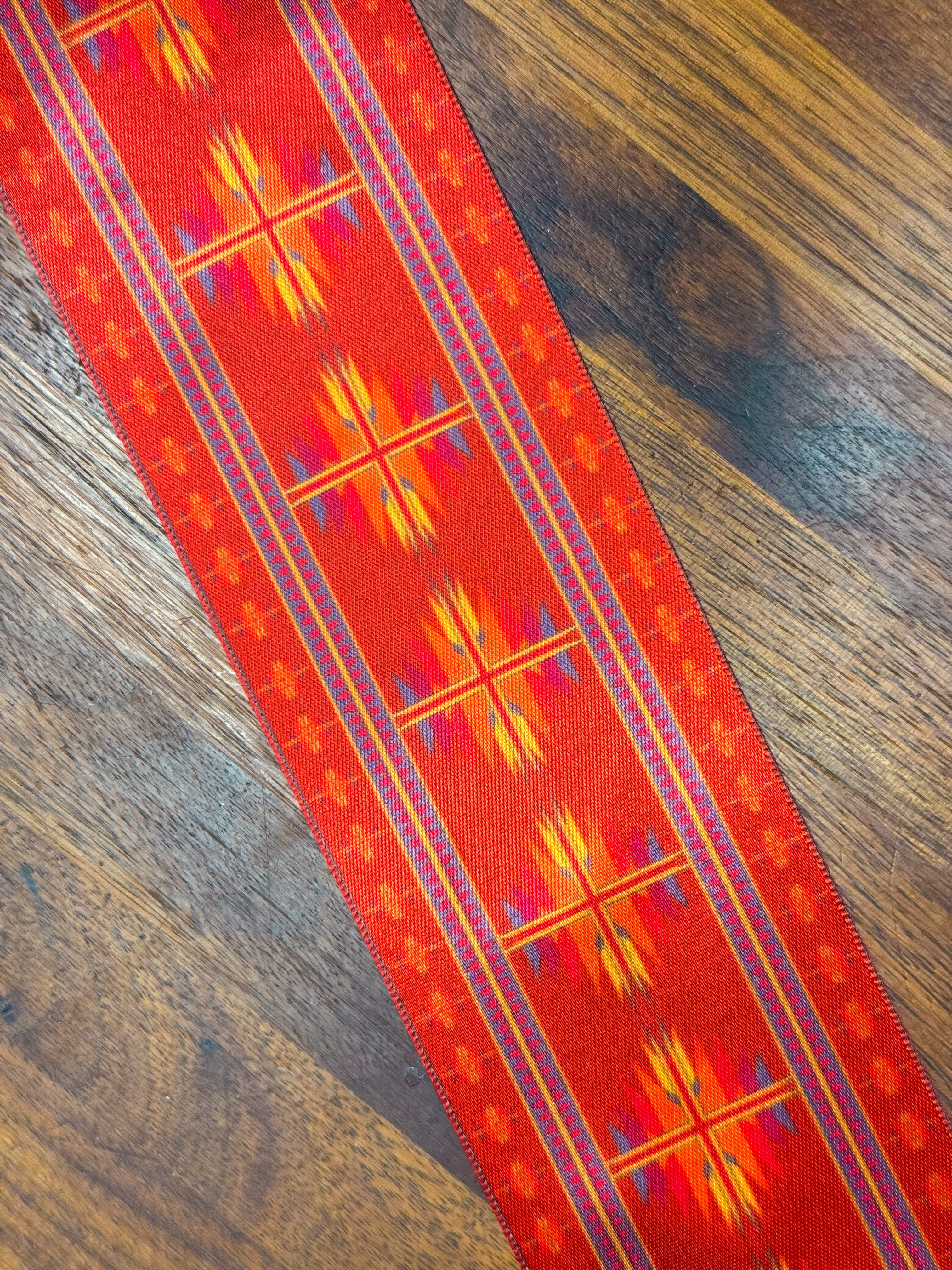 Red Rust Native Print Ribbon