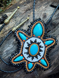 Beaded Turtle Bolo