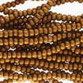 Bronze Gold 11/0 Czech Preciosa Seed Beads Half Hank