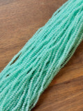 Mint AB Rondelle Beads: Single Strand or 10 Strand Pack