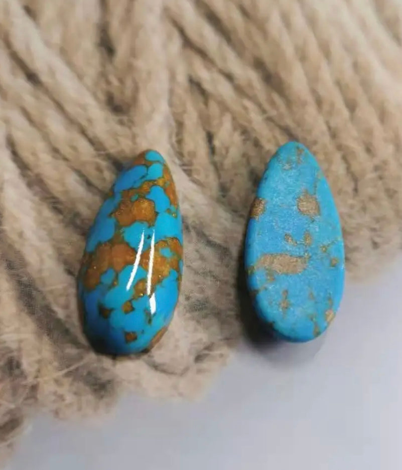 Teardrop Faux Stone Cabochon 13x30mm