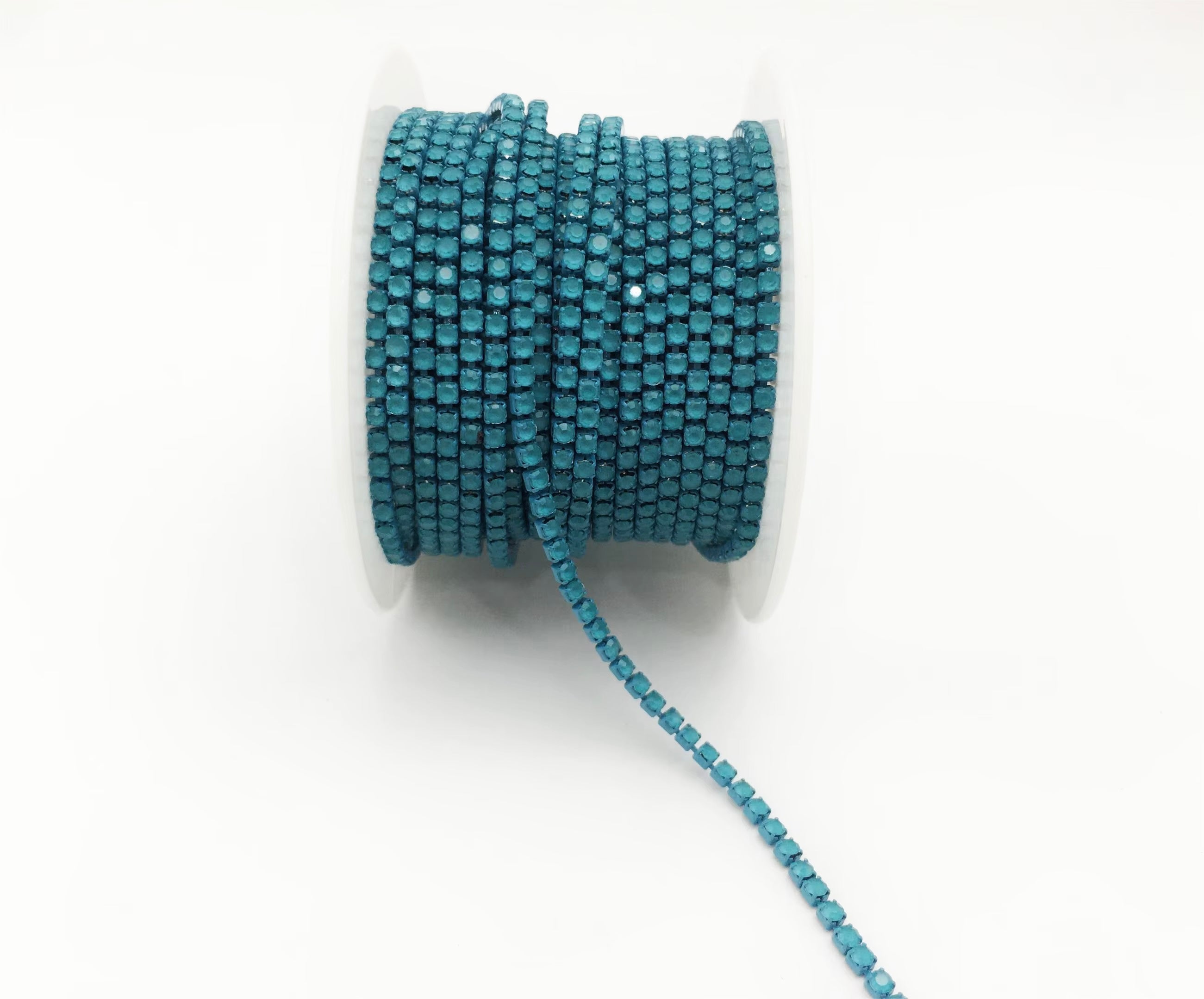 All Teal Blue Mocha Banding SS6: Sold per 1 yard or per 10 yard roll