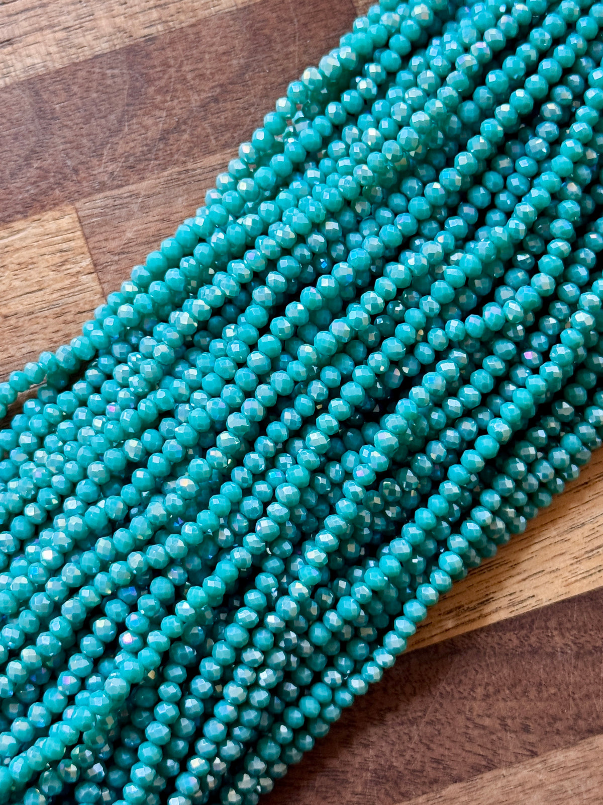 Dusty Teal AB E/4: Single Strand or 10 Strand Pack