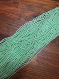 Creamy Lime Green 3mm Rondelle Beads #276: Single strand or 10 strand pack