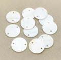 Double Hole Circle Shell Slab Centerpieces 25mm