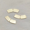 Metal Etched Curved Bar Connector Findings