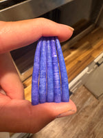 *READ DESCRIPTION* Unsealed Blue Purple Dyed Dentalium 1oz