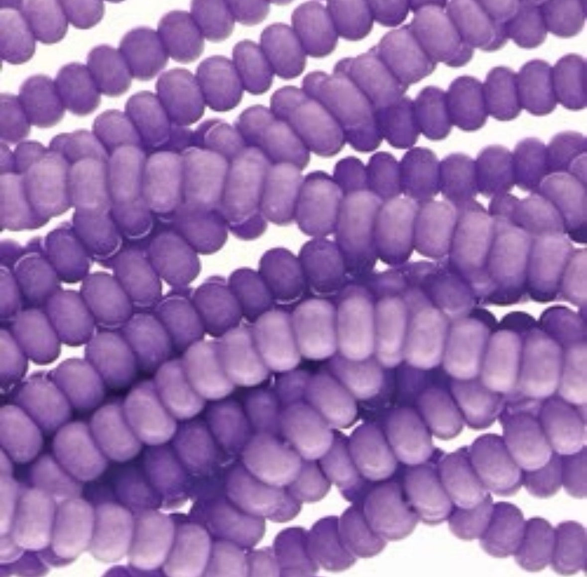 Plum Opaque Solgel 11/0 Czech Preciosa Seed Beads Half Hank