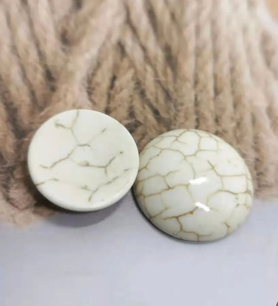 Round Faux Stone Cabochon 20mm or 24mm