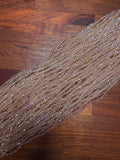 Clear Brown AB 3mm Rondelle Beads #172: Single strand or 10 strand pack