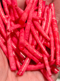 *READ DESCRIPTION* Unsealed Pink Coral Red Dyed Dentalium 1oz