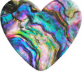Faux Abalone Resin Heart