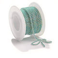 Silver Mermaid Green AB Pearl SS6 Banding: Sold per yard or 10 yard roll