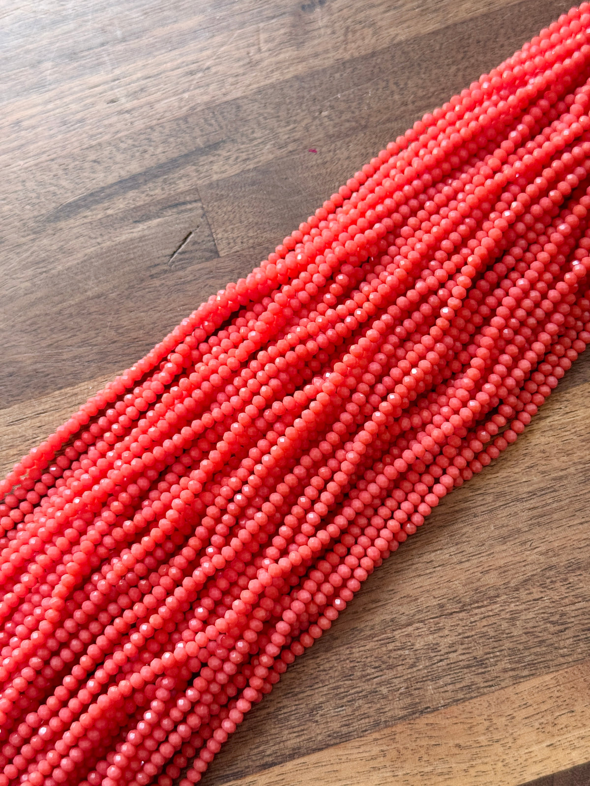 Dark Coral D/89: Single Strand or 10 Strand Pack