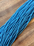 Soft Denim Blue Rondelle Beads D/51: Single Strand or 10 Strand Pack