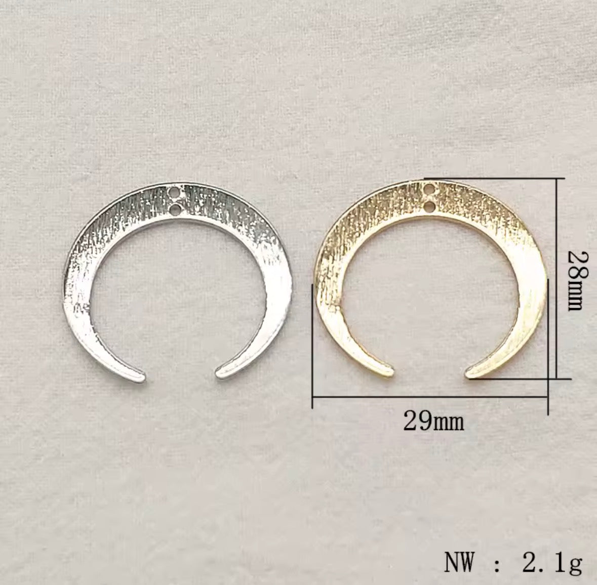 Metal Horseshoe Connector Findings