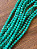 6mm Green Faux Stone Beads