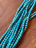 6mm Blue Turquoise Faux Stone Beads
