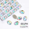 Crystal PH Glass Crystal Oval