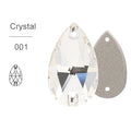 Crystal Clear Glass Crystal Teardrop: 11x18, 13x22, or 17x28mm
