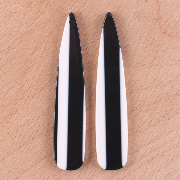 Black & White Striped Long Slabs