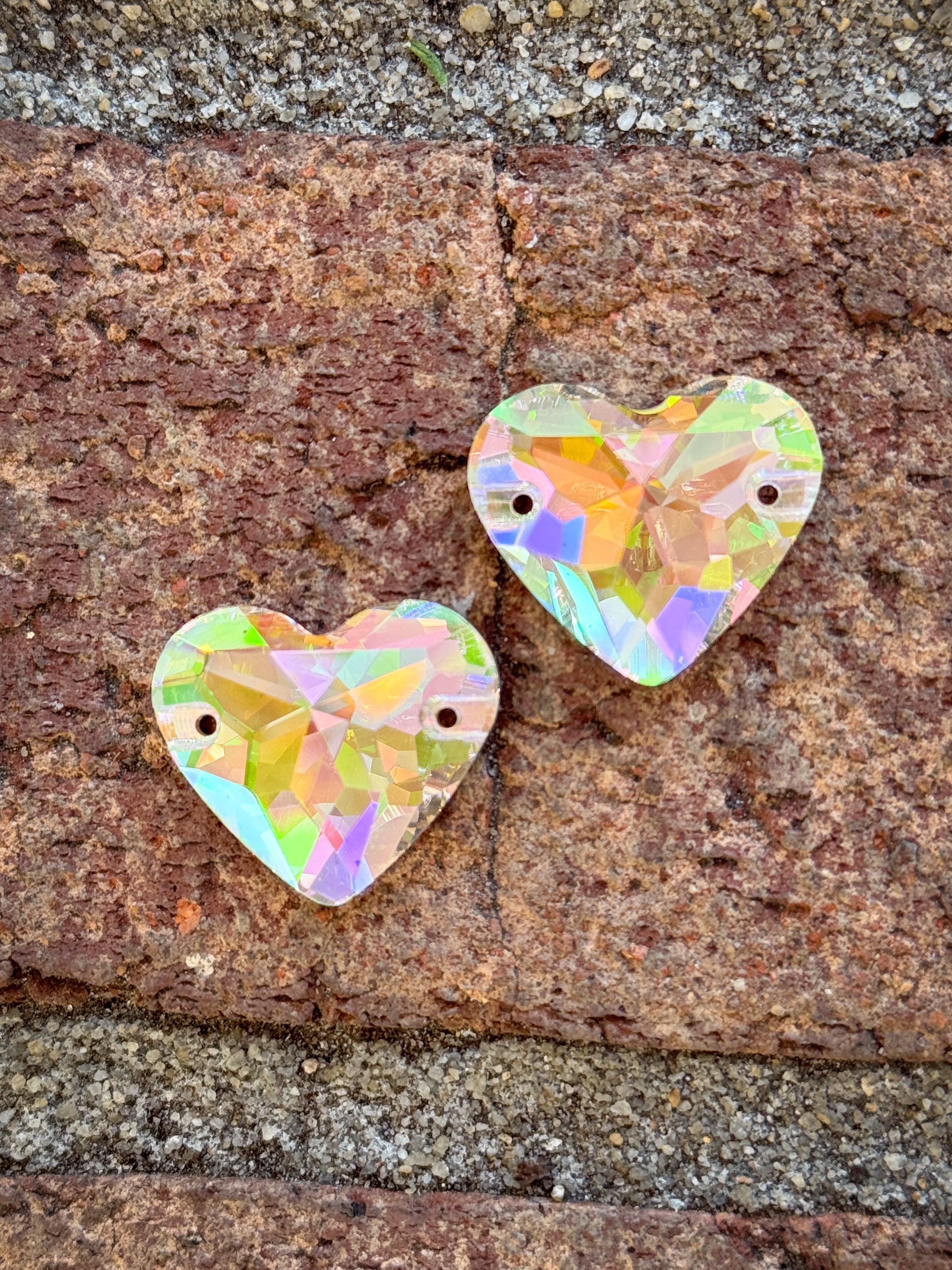 Crystal PH Glass Crystal Heart: 20x23mm