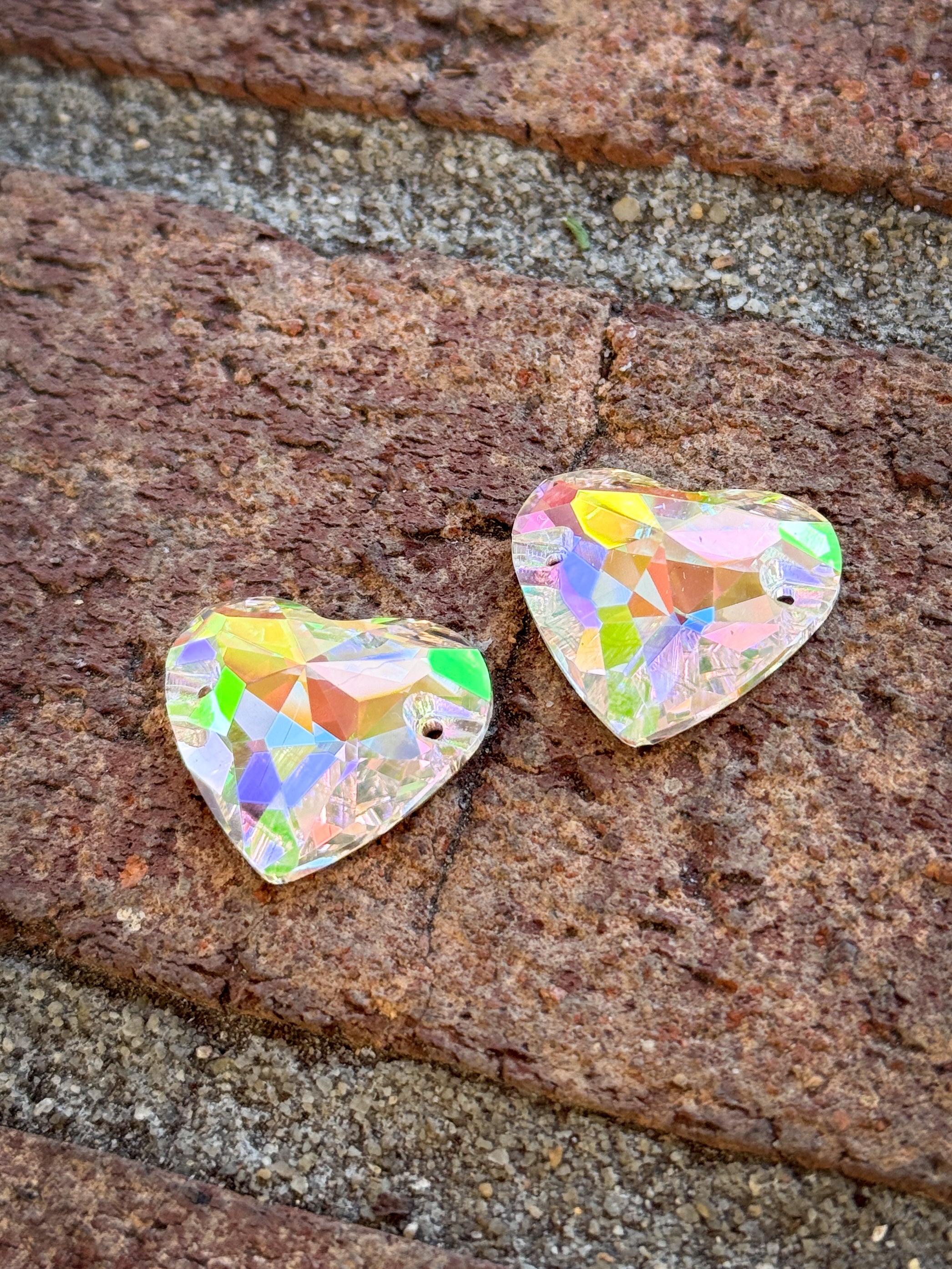 Crystal PH Glass Crystal Heart: 20x23mm