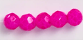 Creamy Hot Pink 3mm Rondelle Beads #289: Single strand or 10 strand pack