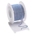 Silver Unicorn Blue AB Pearl SS6 Banding: Sold per yard or 10 yard roll
