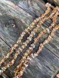 8mm Clear Topaz AB Glass Crystal Butterfly Beads