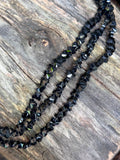 8mm Black Glass Crystal Butterfly Beads