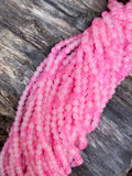 6mm Rose Pink Glass Two Toned Beads