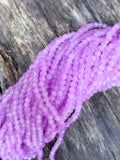 6mm Lilac Glass Two Toned Beads