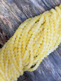 6mm Yellow Glass Two Toned Beads